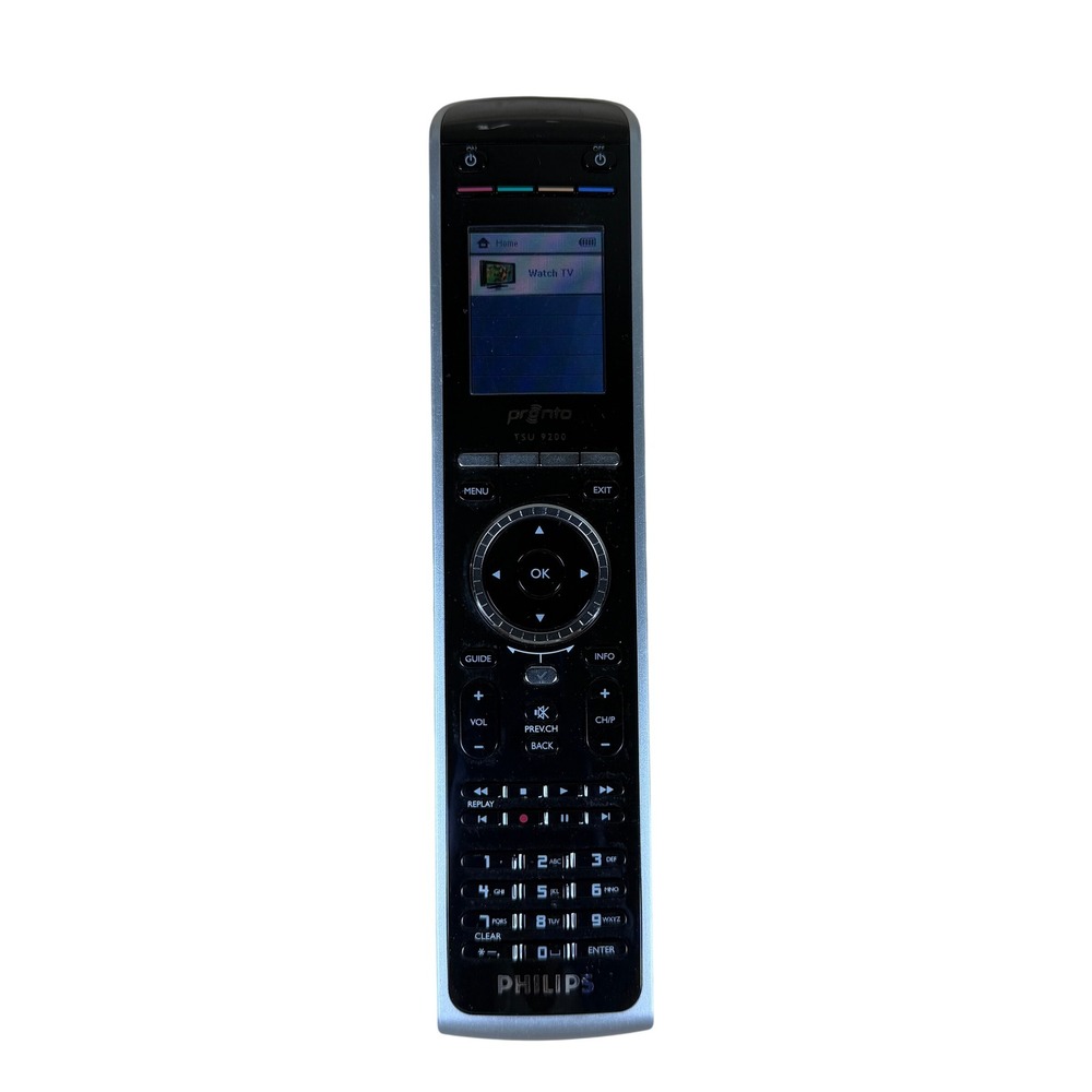 Philips Pronto TSU9200 Universal Remote Control Black Silver TSU 9200